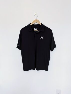 Malbon, Men’s Golf Polo, Size Medium, Color Black
